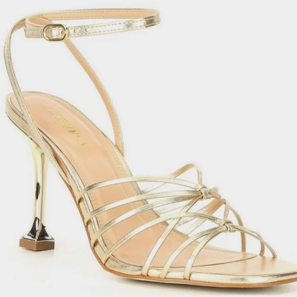 Carvela Shoes Carvela Glowing Strappy Gold Leather Ankle
